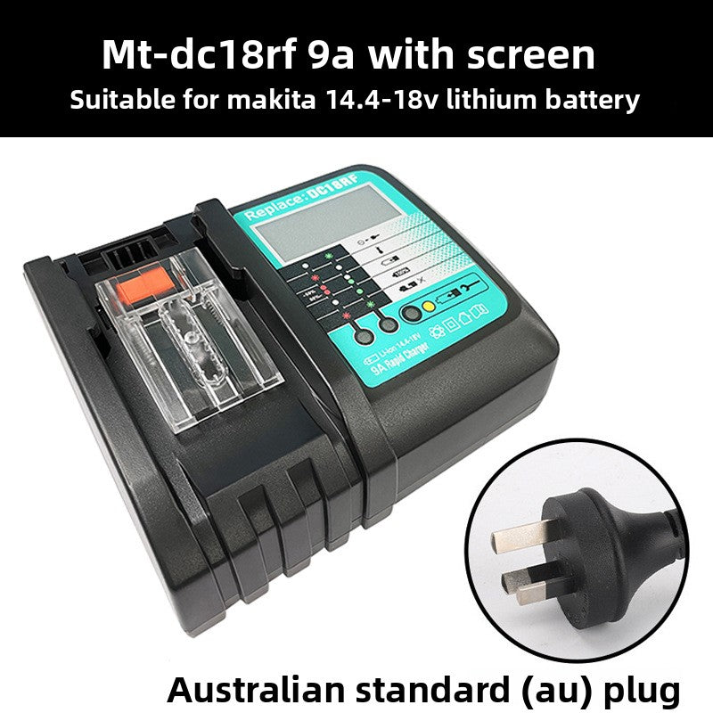 DC18RC charger safety instructions and warning labels