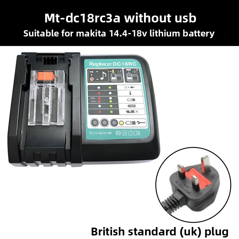 Makita battery charger DC18RC side profile