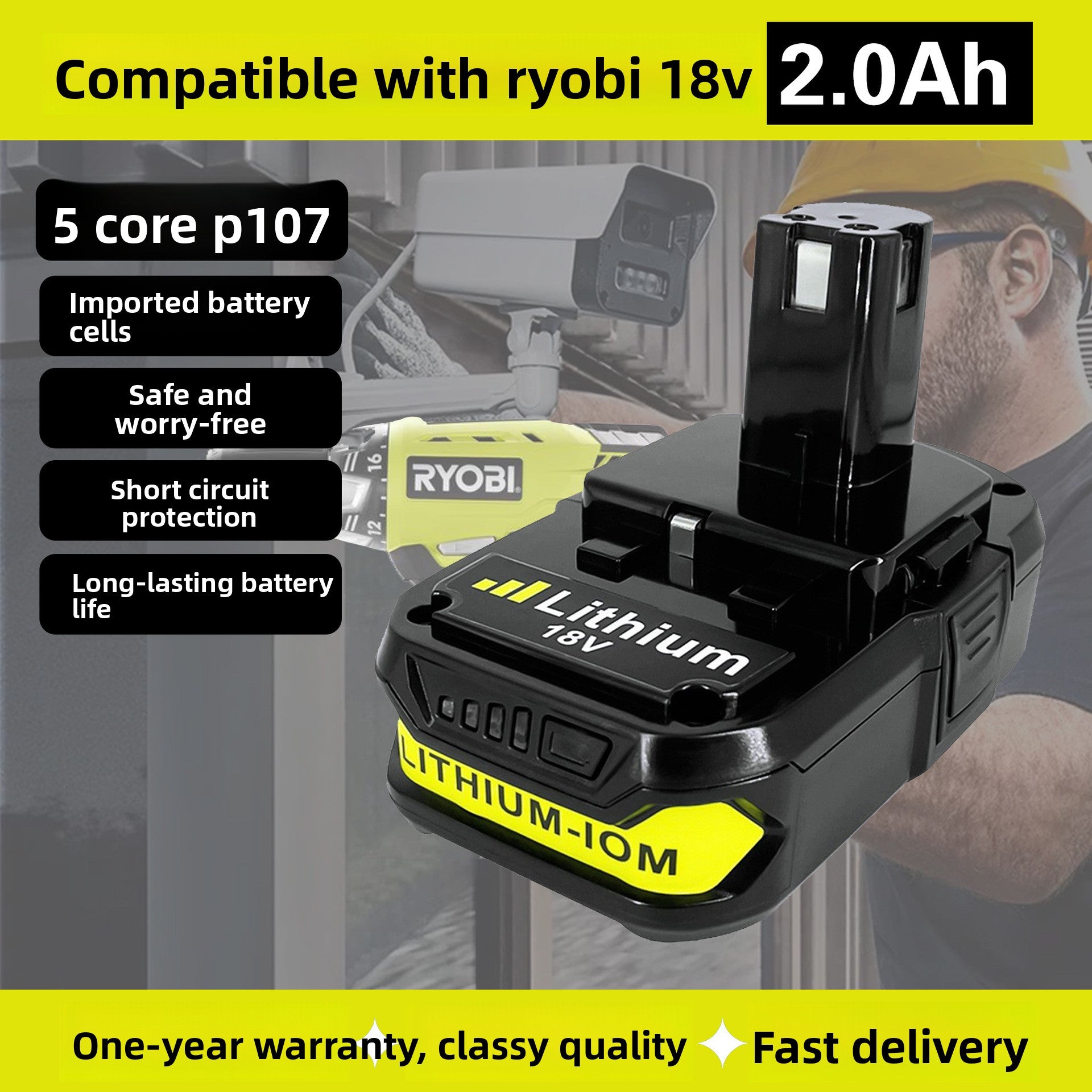 LiYouBi P107 P108 18V battery pack - view 5