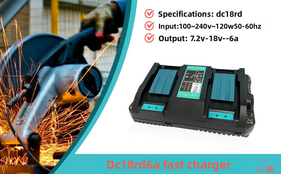 Makita DC18RD 14.4V-18V battery charger - view 10