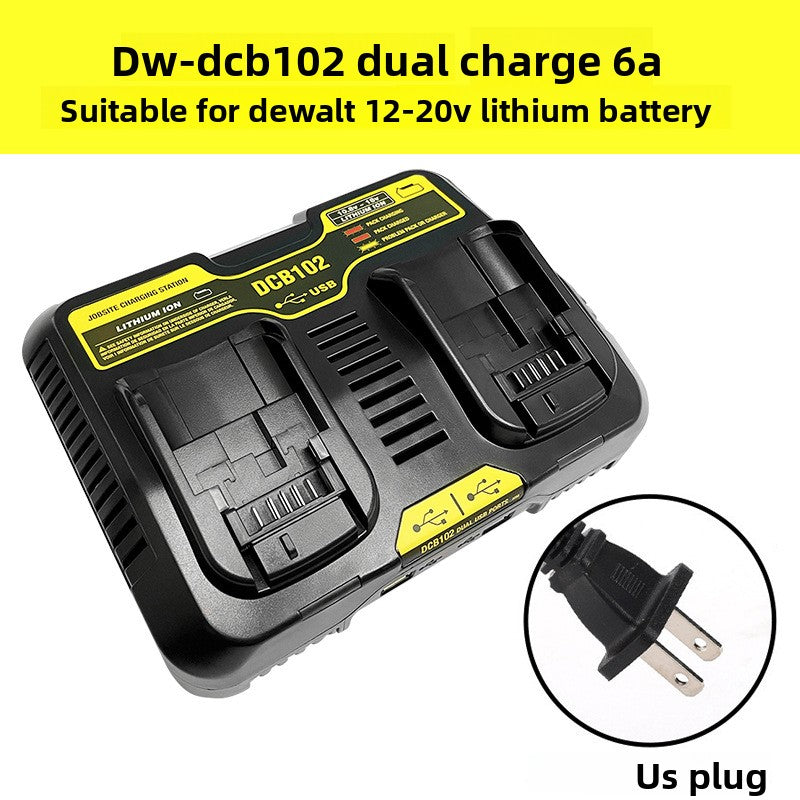 DCB112 charger specifications input 110-240V universal