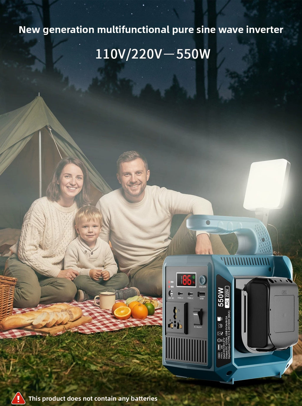 550W battery powered sine wave inverter - view 21