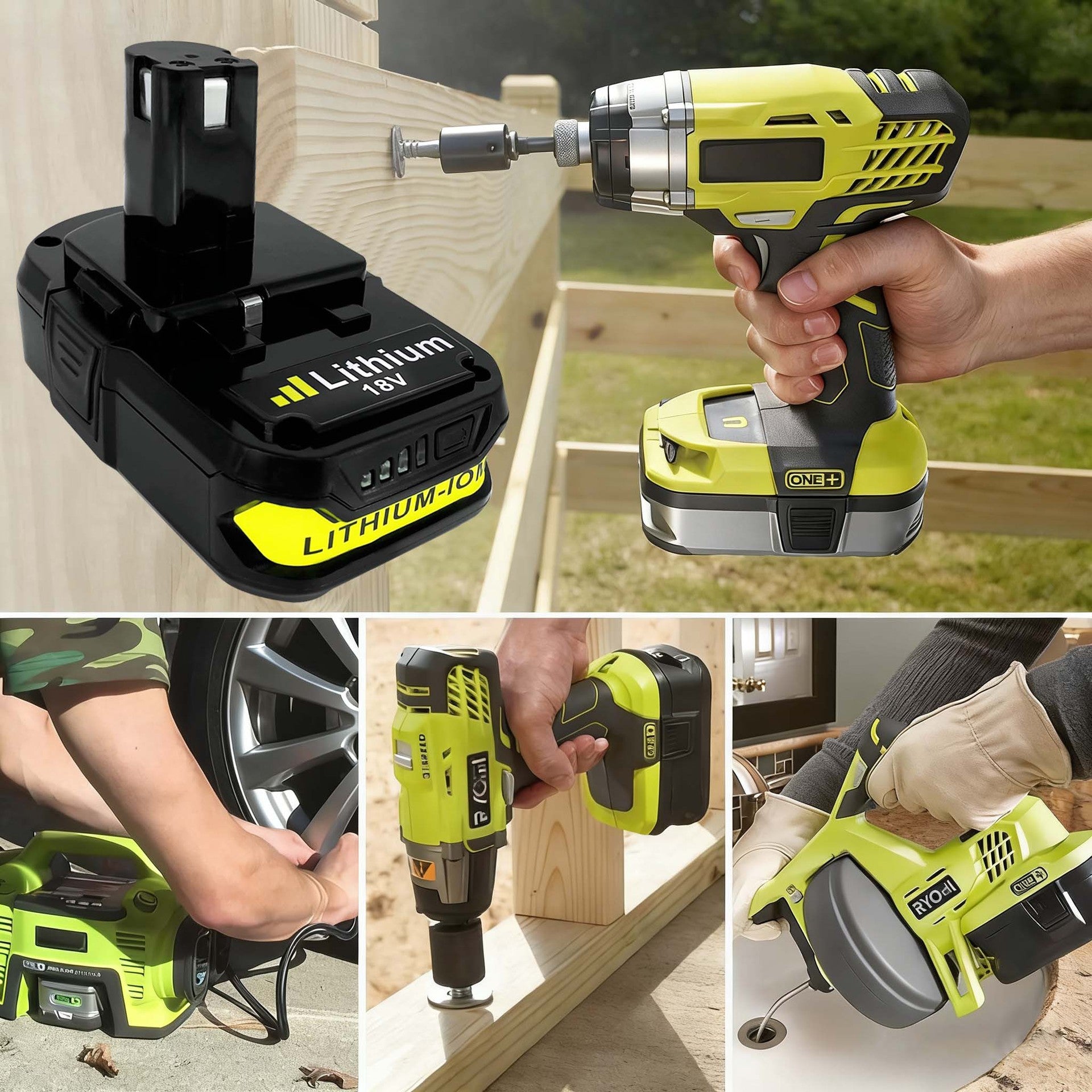 LiYouBi P107 P108 18V compatible power tool battery pack