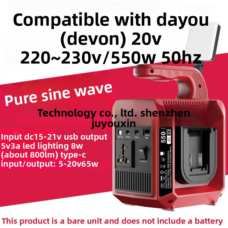 550W battery powered sine wave inverter - view 11