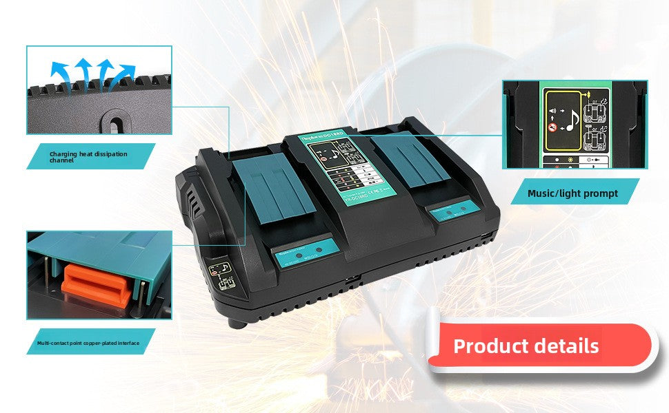 Makita DC18RD 14.4V-18V battery charger - view 13