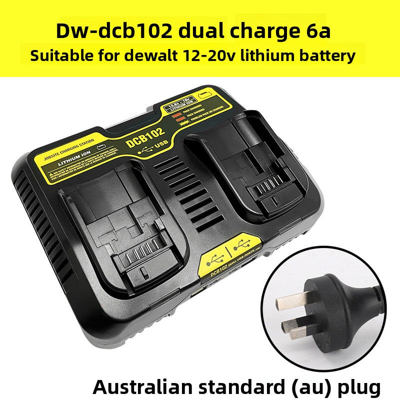 Dewalt battery charger packaging box front