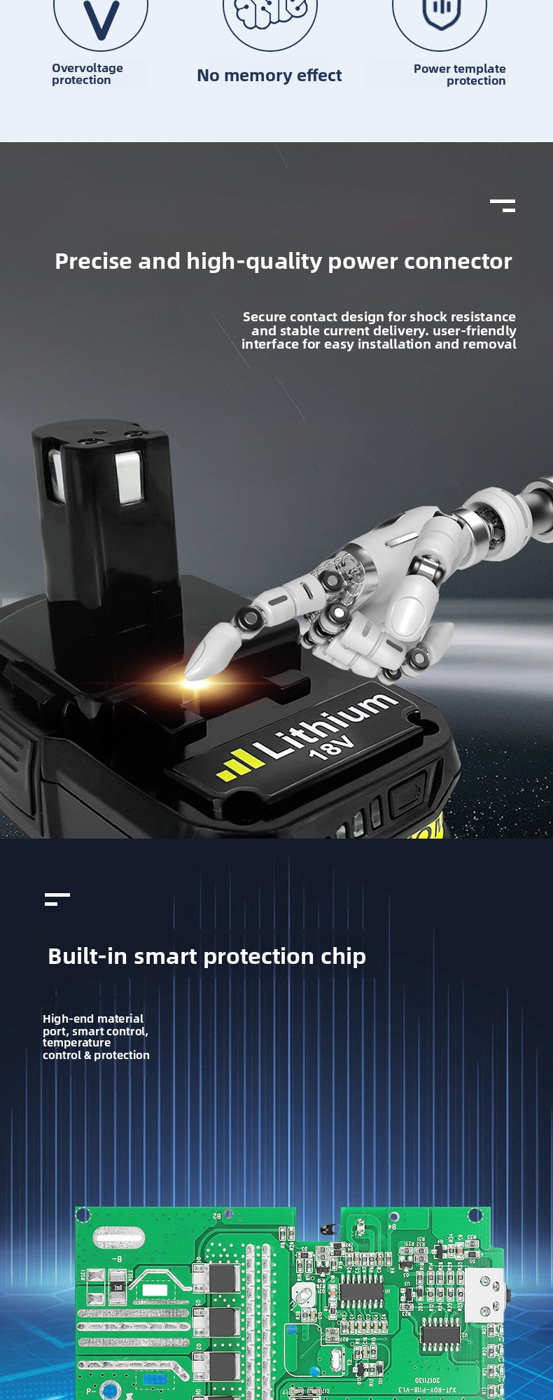 LiYouBi P107 P108 18V battery pack - view 12