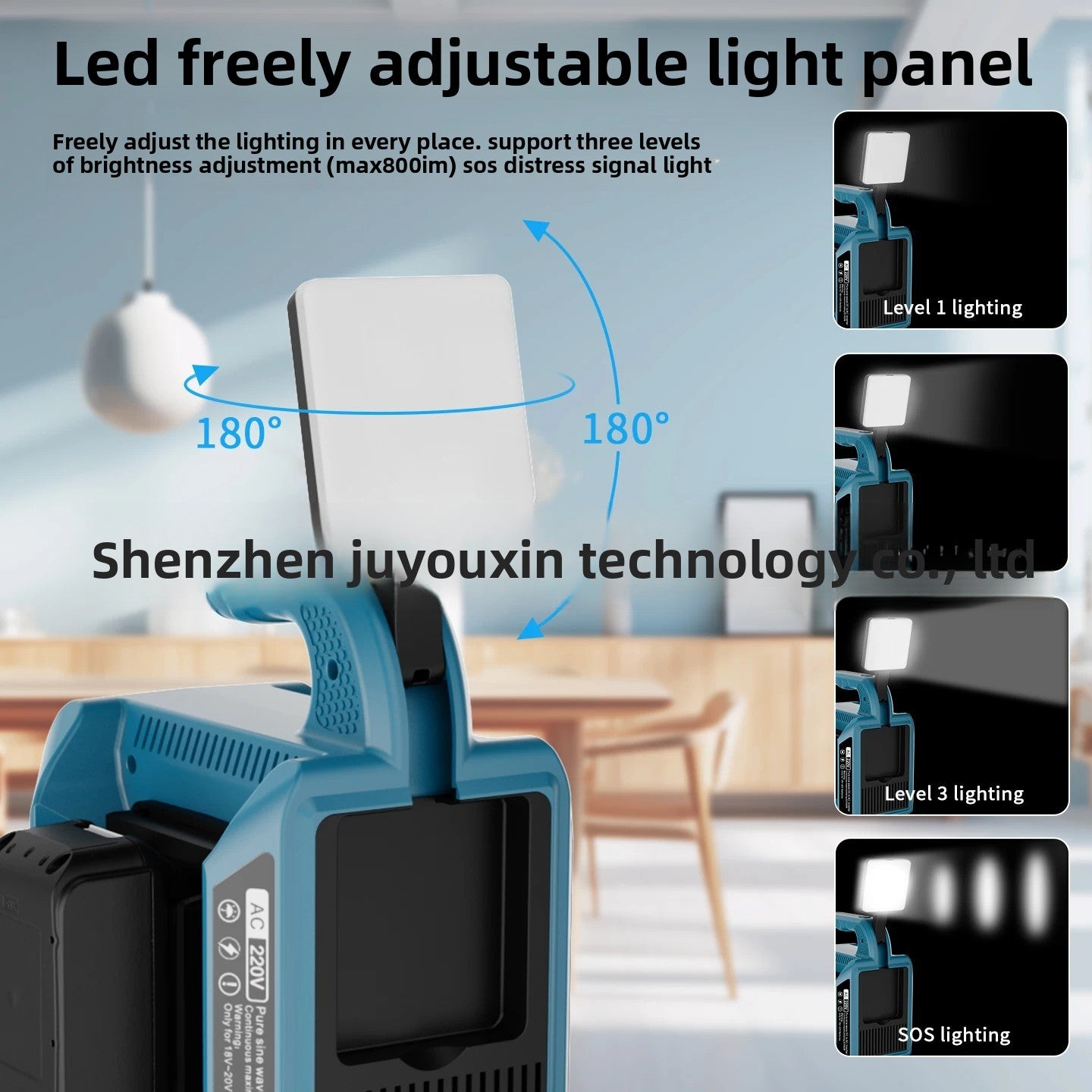 550W pure sine wave inverter for 18V-21V power tool batteries
