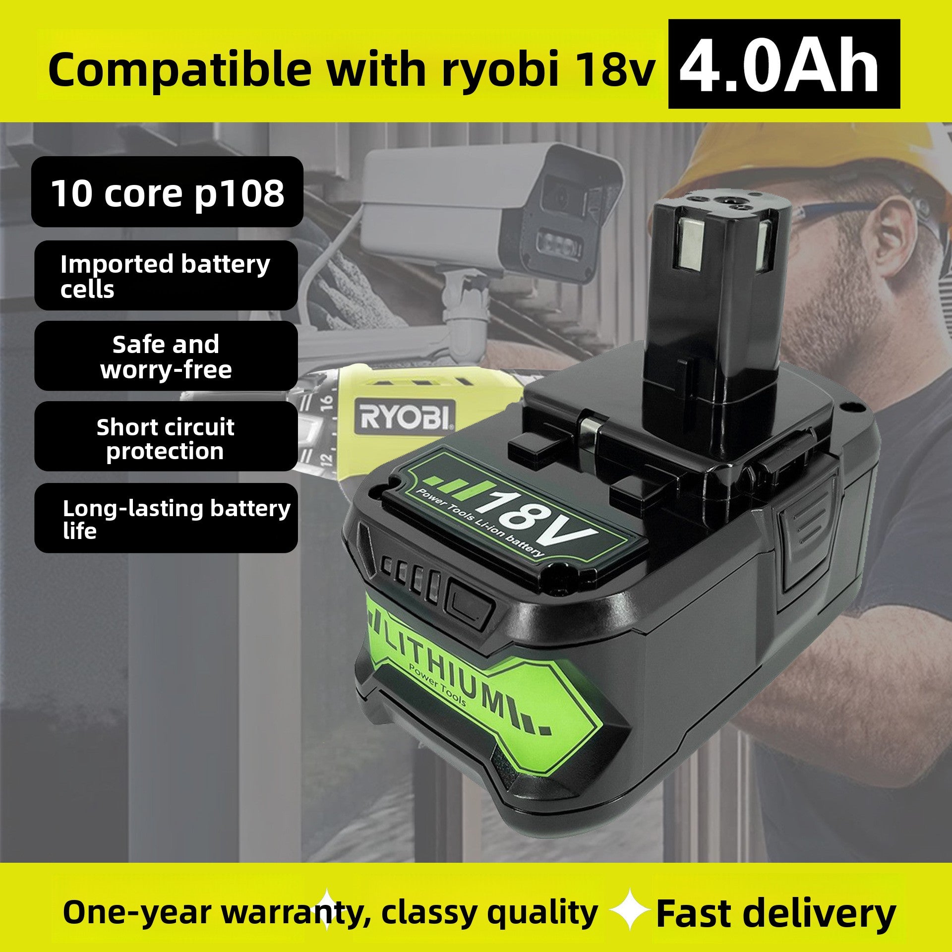 LiYouBi P107 P108 18V battery pack - view 8