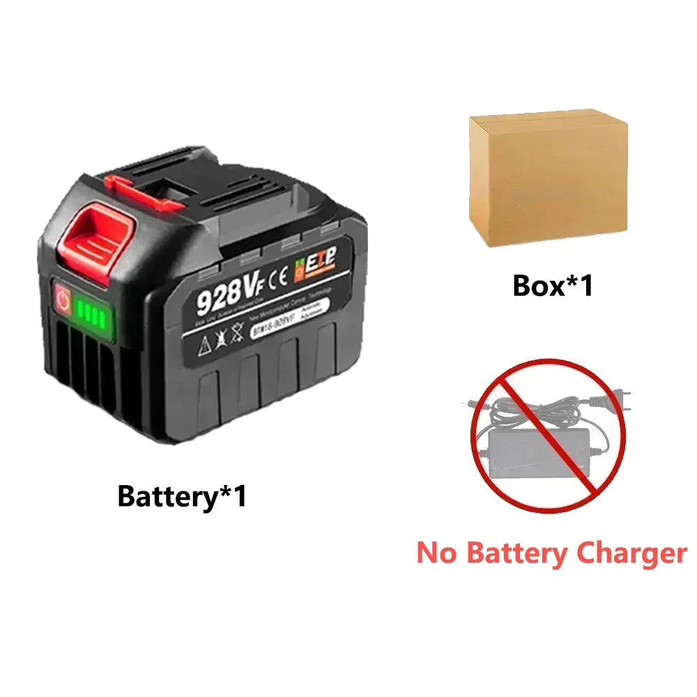 928VF 20V 22500mAh Rechargeable Lithium Ion Battery - High Capacity for Electric Chainsaw, Drill & Wrench Power Tools