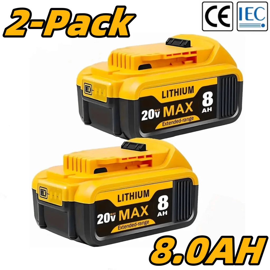 BattGlobal 20V 8.0Ah replacement battery for Dewalt 20V Max tools - product image 6