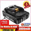 18V 3.0Ah Lithium-Ion Battery for BL1815 BL1830 BL1850 BL1860 LXT400 194205-3 Models