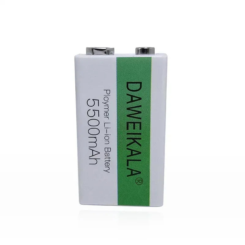 9V 5500mAh Rechargeable Li-ion Battery with Micro USB Charging Cable - product image 5