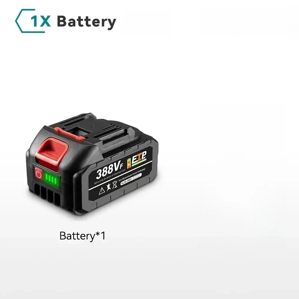 10000-20000mAh 20V 128vf 388vf 928vf Lithium Battery Compatible with 21V Power Tools, Electric Saw, Angle Grinder & Impact Wrench