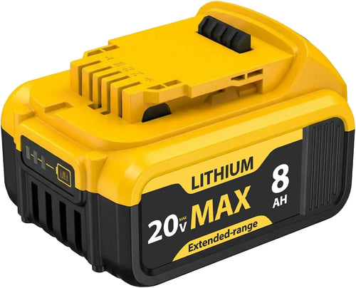 BattGlobal 20V 8.0Ah replacement battery for Dewalt 20V Max tools - main product image