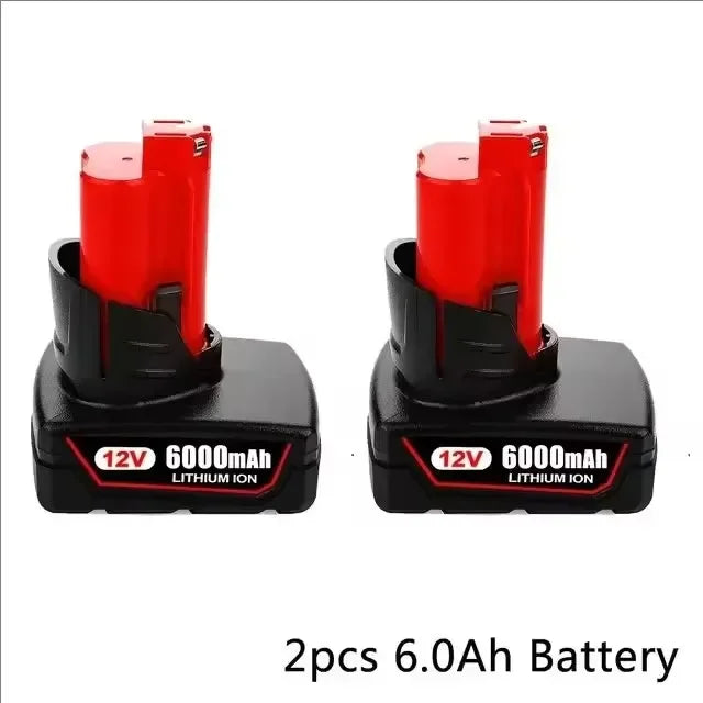 Upgraded 12V 6000mAh Lithium-ion Battery Replacement Compatible with 48-11-2440 48-11-2402 48-11-2411 48-11-2401 Power Tools