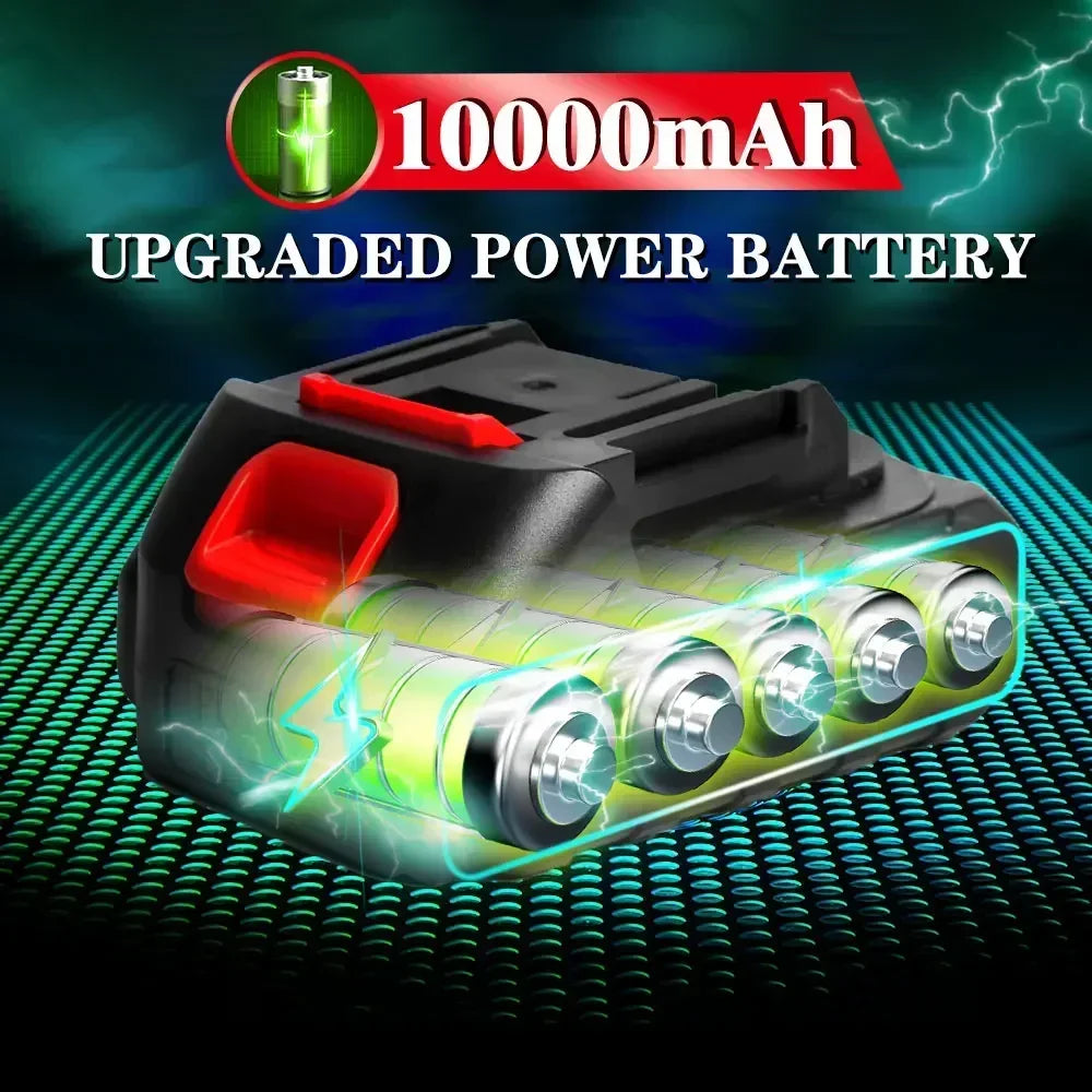 10000-20000mAh 20V 128vf 388vf 928vf Lithium Battery Compatible with 21V Power Tools, Electric Saw, Angle Grinder & Impact Wrench