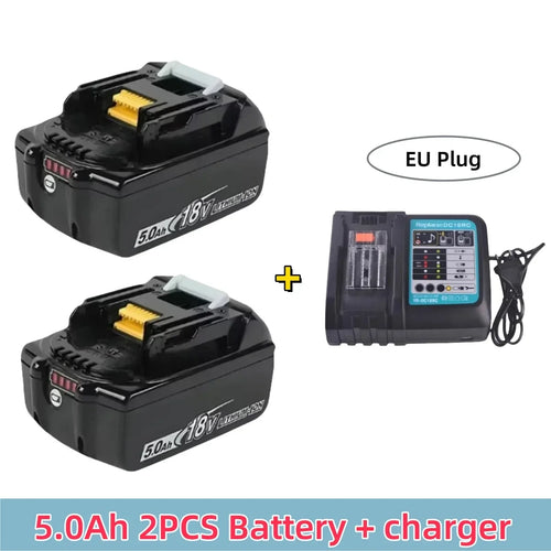 BattGlobal 18V 5Ah/6Ah replacement LXT battery for Makita cordless tools - side view