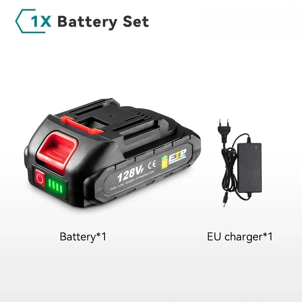 10000-20000mAh 20V 128vf 388vf 928vf Lithium Battery Compatible with 21V Power Tools, Electric Saw, Angle Grinder & Impact Wrench