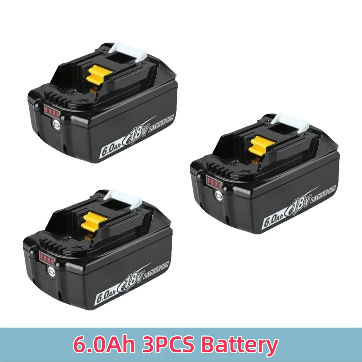Replacement 18V 6Ah/5Ah LXT Battery for Makita Cordless Power Tools DTW700 DDF487 DTD173 DGA404 DJV182 HR140D