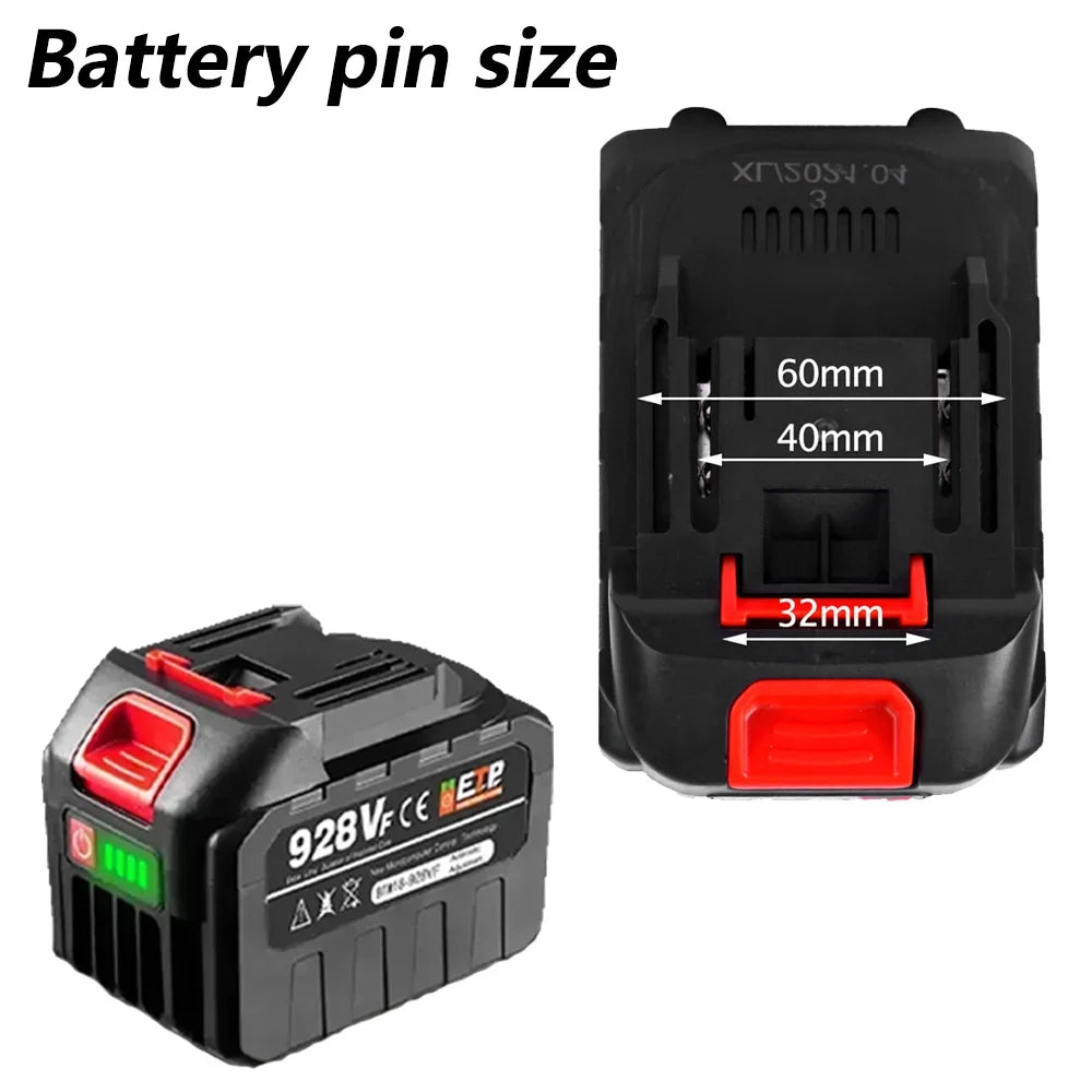 928VF 20V 22500mAh Rechargeable Lithium Ion Battery - High Capacity for Electric Chainsaw, Drill & Wrench Power Tools