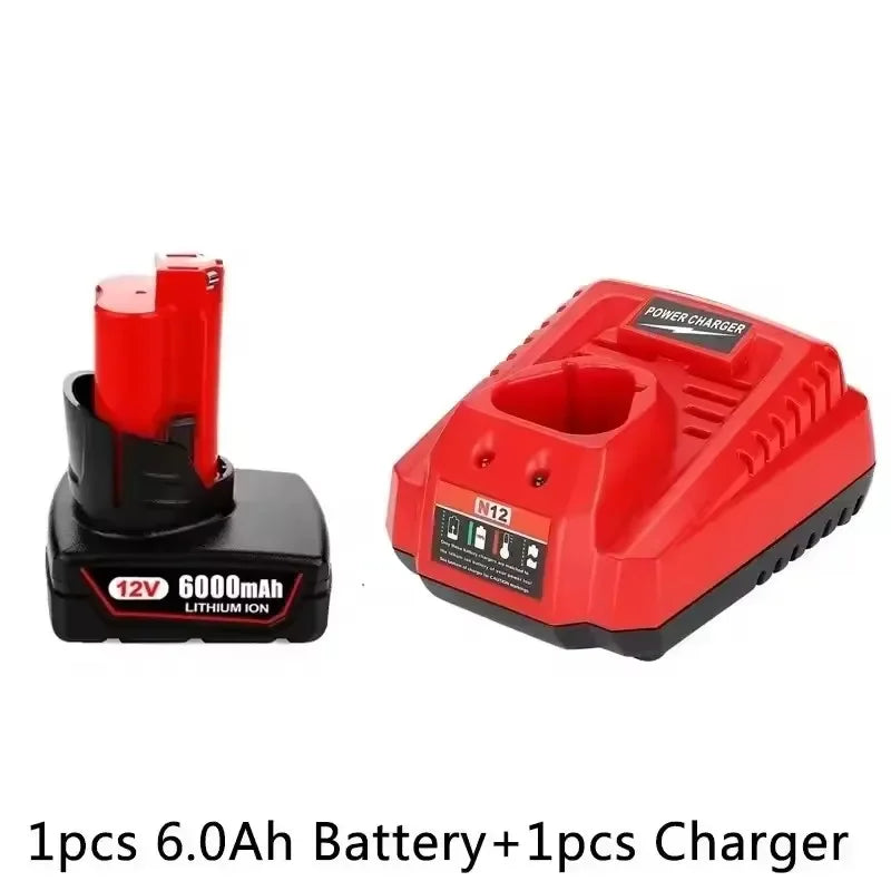 Upgraded 12V 6000mAh Lithium-ion Battery Replacement Compatible with 48-11-2440 48-11-2402 48-11-2411 48-11-2401 Power Tools