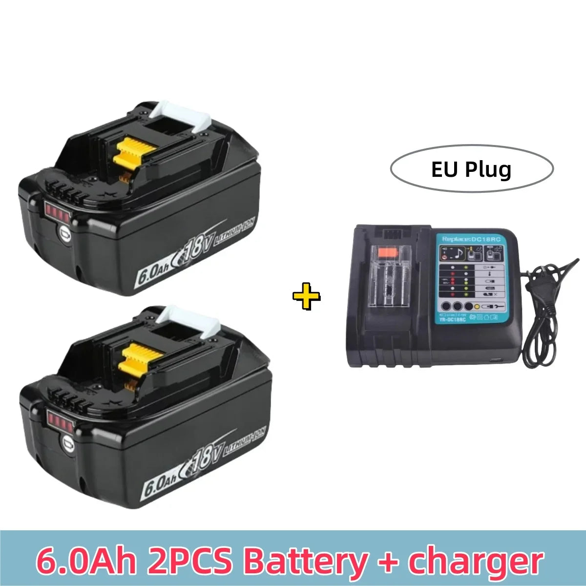 Replacement 18V 6Ah/5Ah LXT Battery for Makita Cordless Power Tools DTW700 DDF487 DTD173 DGA404 DJV182 HR140D