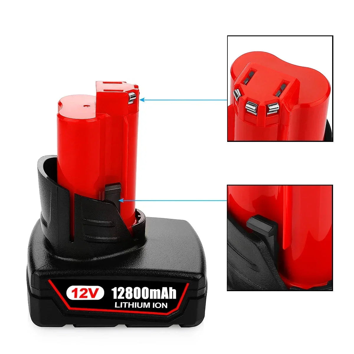 Upgraded 12V 6000mAh Lithium-ion Battery Replacement Compatible with 48-11-2440 48-11-2402 48-11-2411 48-11-2401 Power Tools