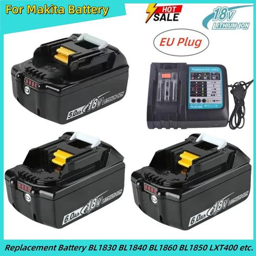 BattGlobal 18V 5Ah/6Ah replacement LXT battery for Makita cordless tools - main product image