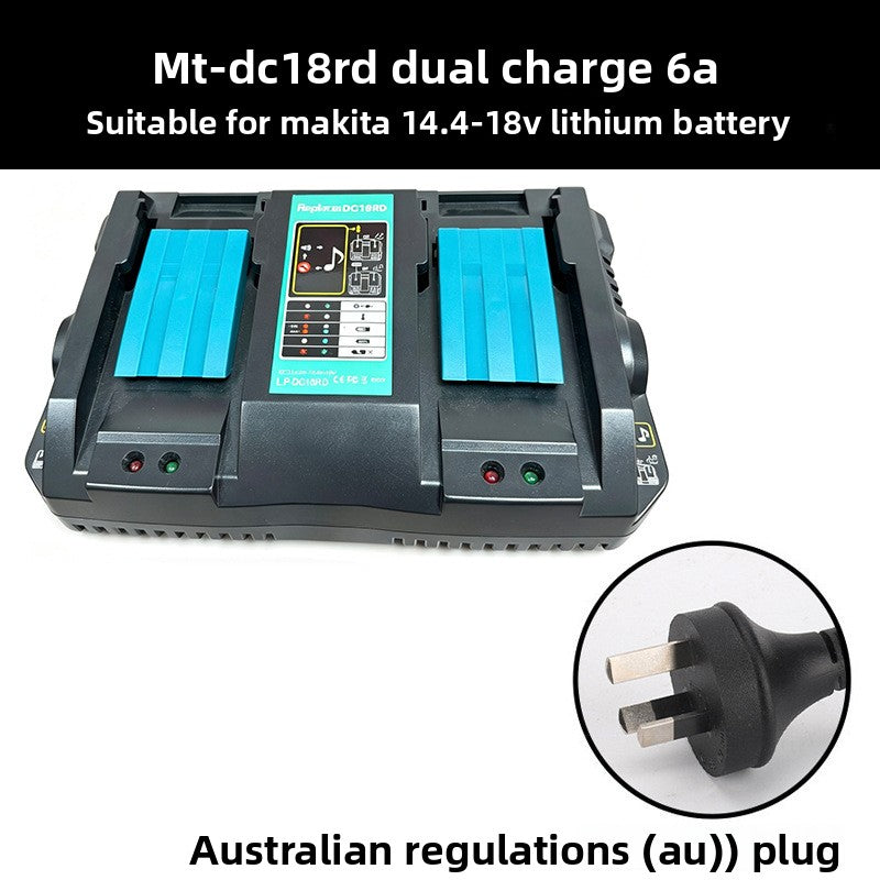 DC18RD dual slot 6A charger for Makita batteries