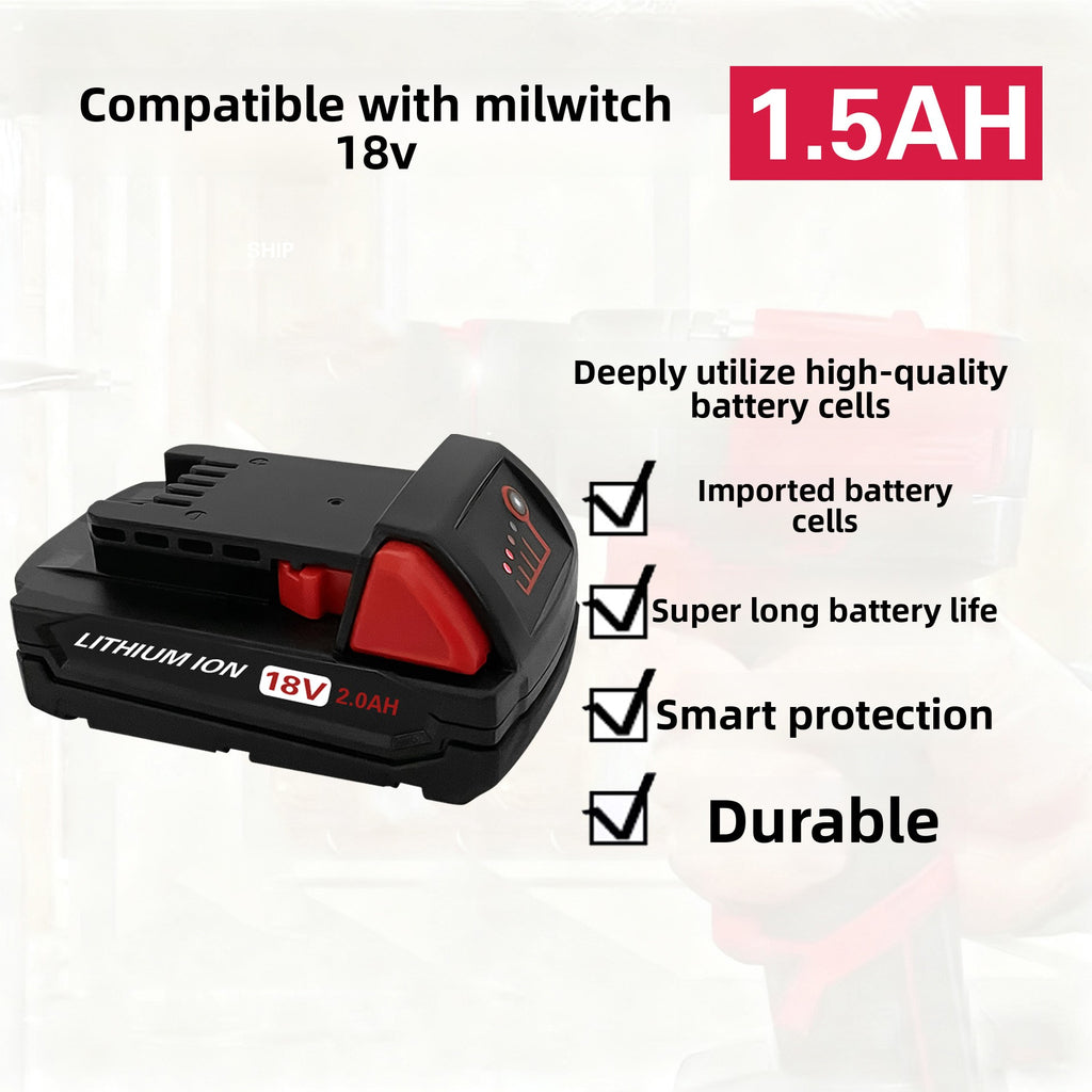 Milwaukee M18 Battery Overcharge and Short Circuit Protection