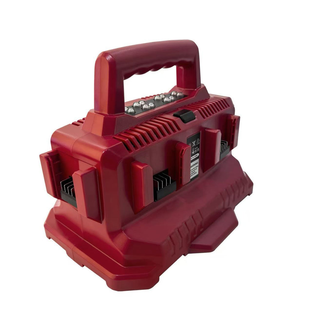 6-port 18V multi-brand power tool battery charger
