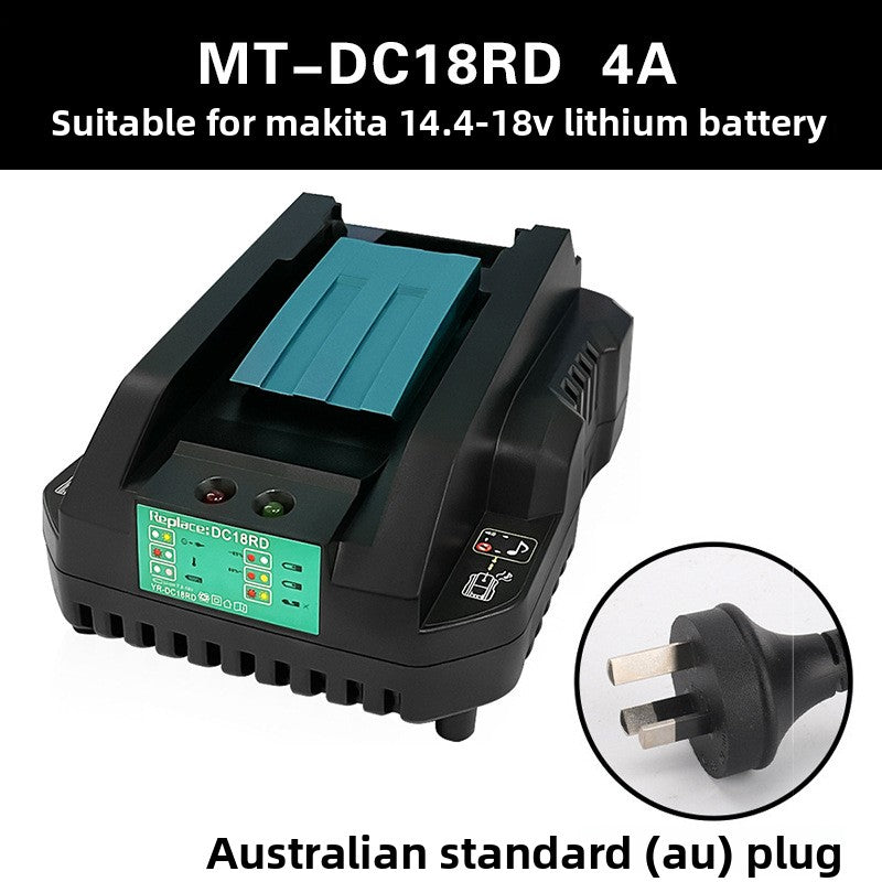 DC18RC charger packaging front box contents label