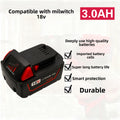 Milwaukee M18 Replacement Battery Product Label and Specs