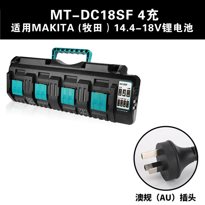 Makita 18V lithium charger tool shed organization