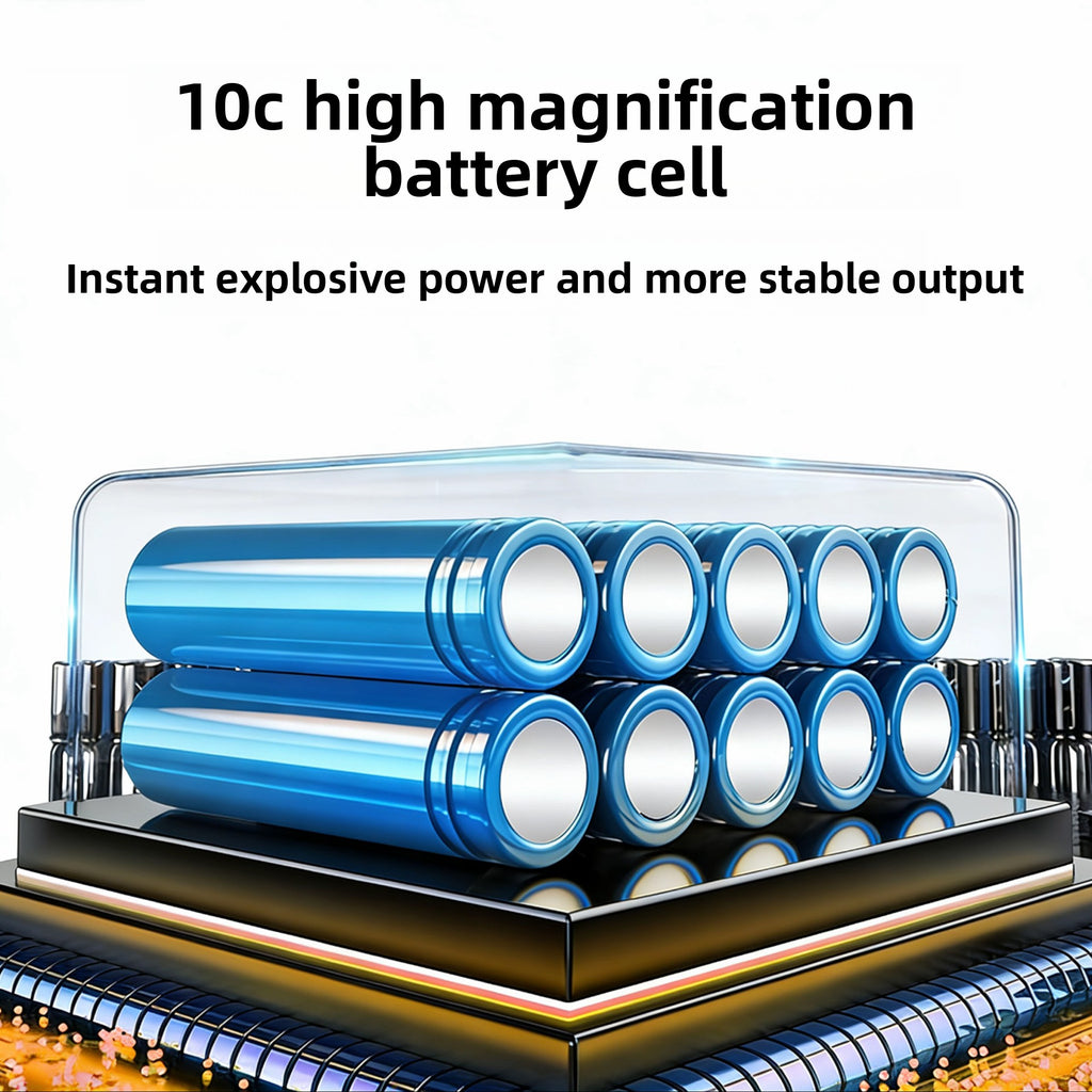 High Capacity M18 Battery for Milwaukee Power Tools Side View
