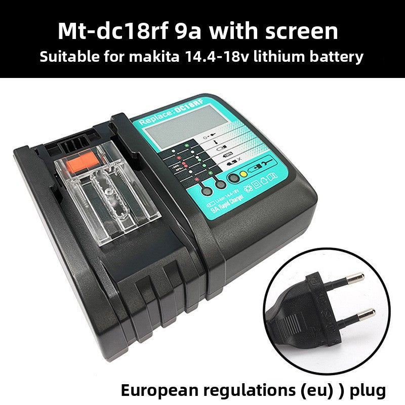DC18RC 3A fast charger universal AC 110-240V input