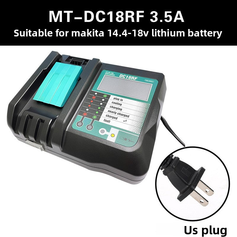 Makita charger DC18RC 3A with cooling fan grille
